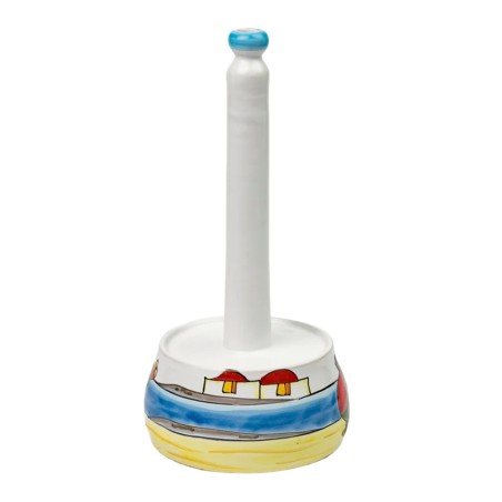 Porta rotolo da cucina Dammusi Elaborato Ceramiche De Simone Porta rotolo da cucina Dammusi Elaborato Ceramiche De Simone